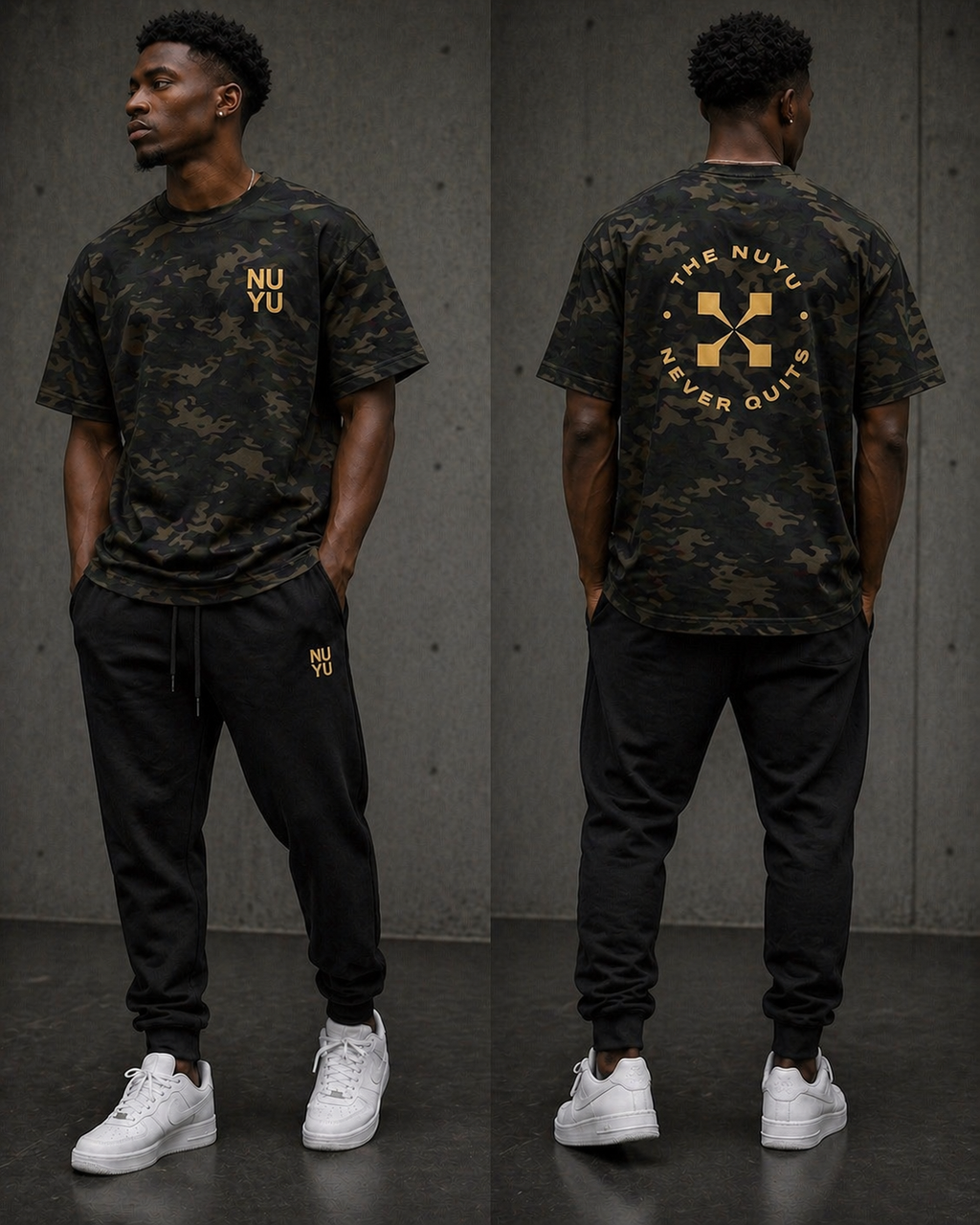 NUYU Graphic T Never Quits