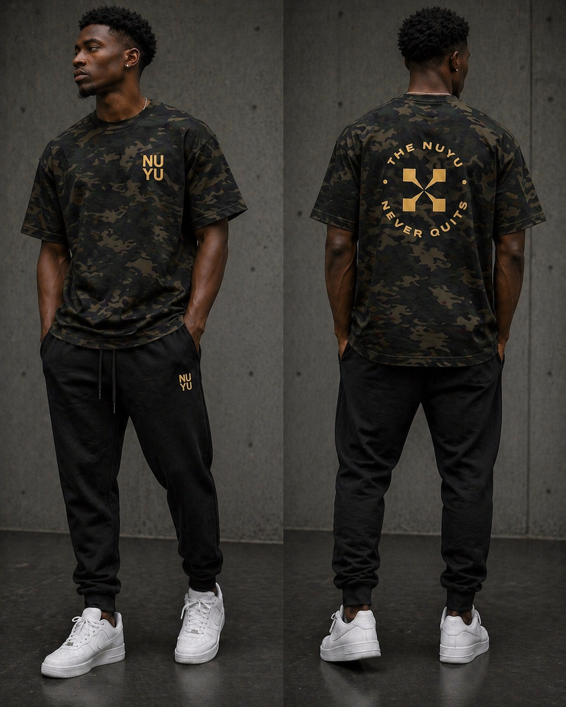 NUYU Graphic T Never Quits