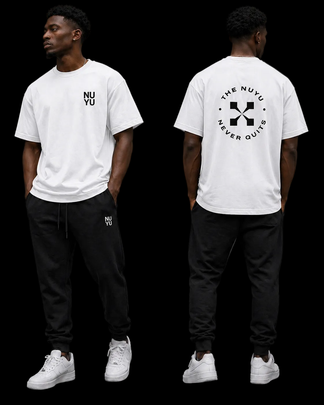 NUYU Graphic T Never Quits